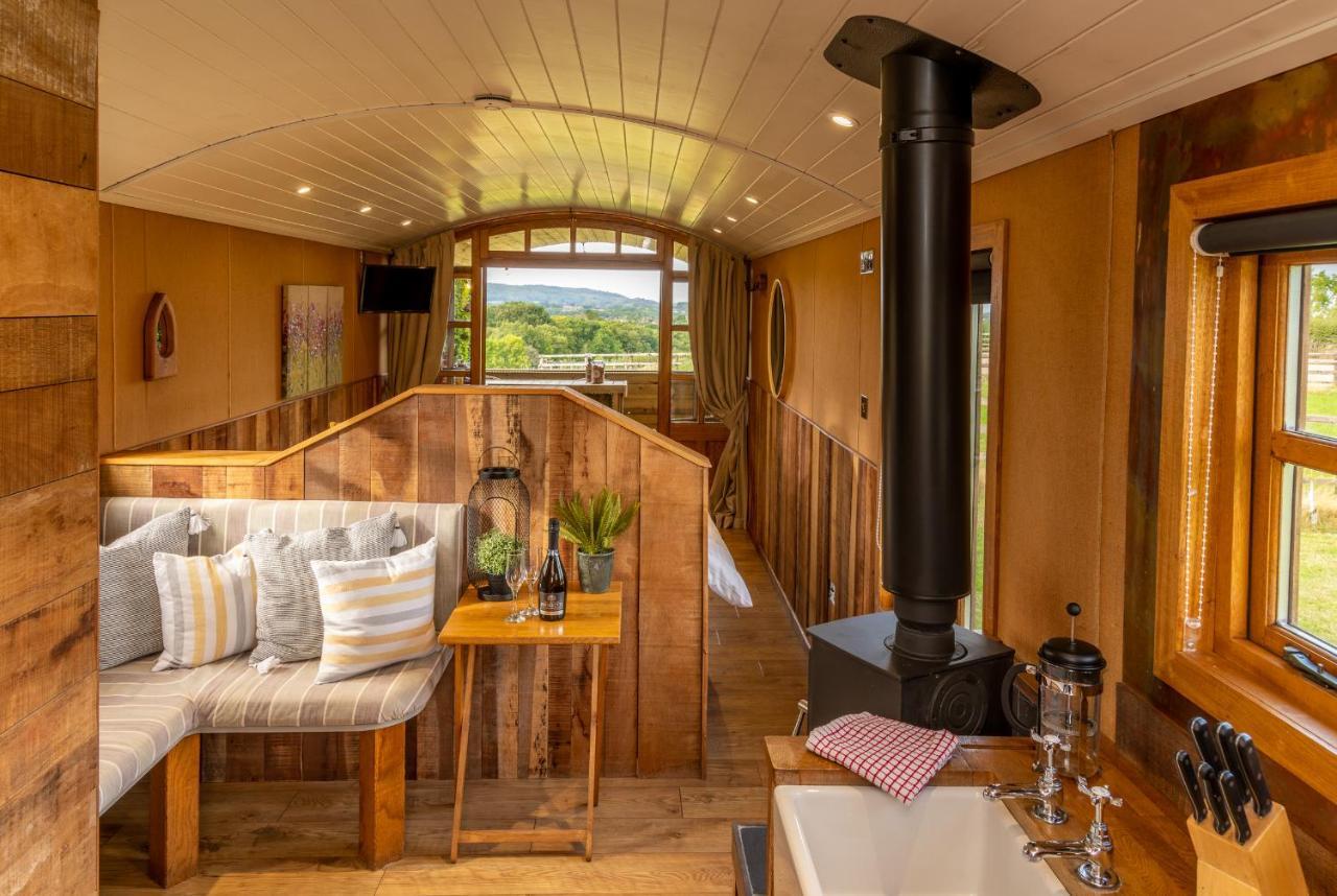 Ashwood Shepherd Hut -Ockeridge Rural Retreats Worcester Exterior foto